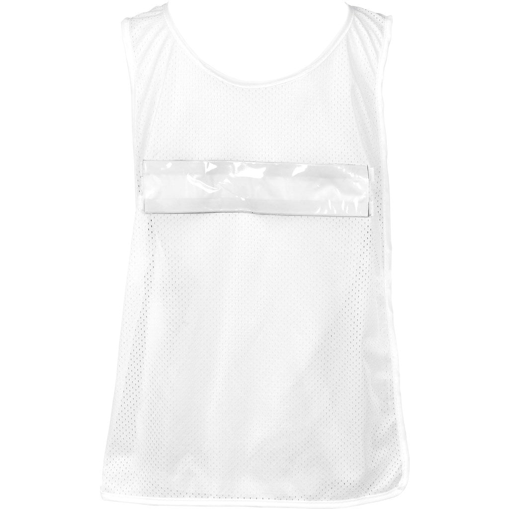 Hoppla Jackal Caddy Bib with PVC Name Sleeve-White