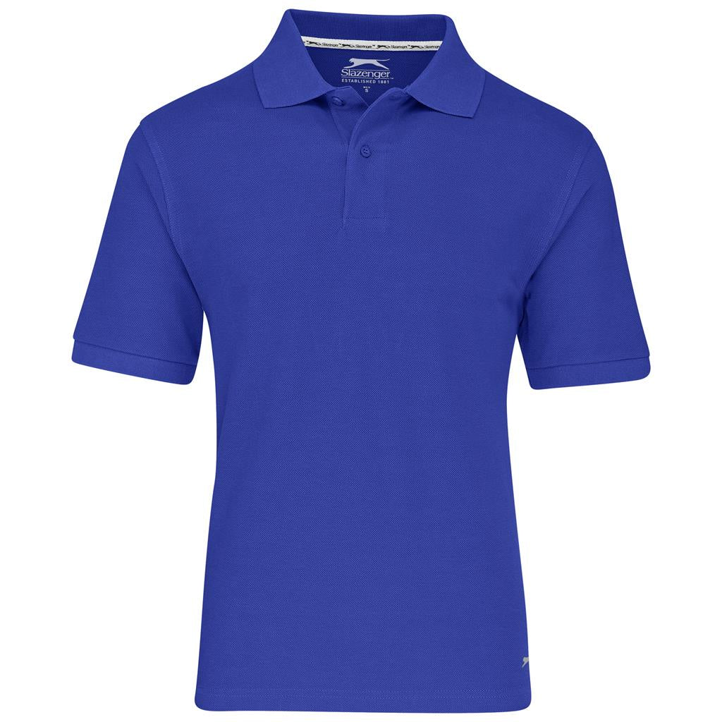 Mens Crest Golf Shirt - Blue