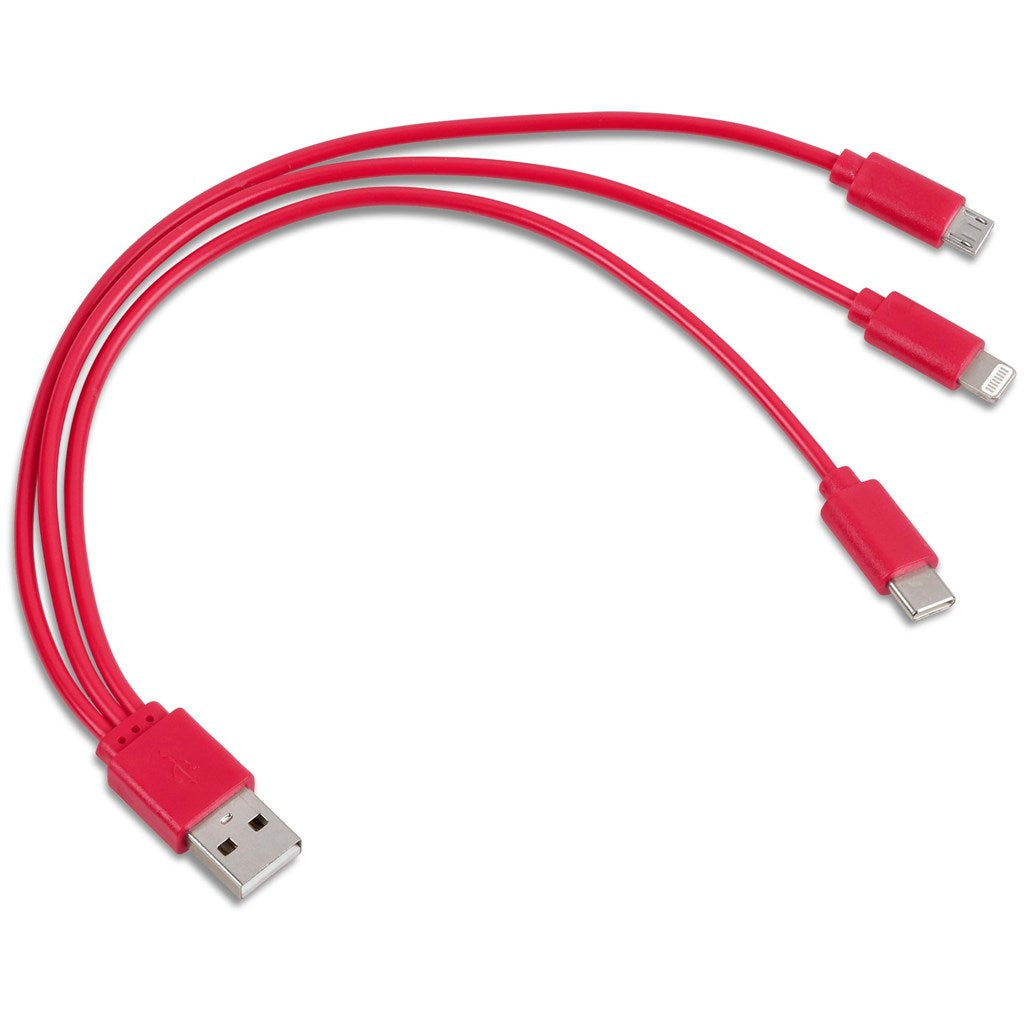 Altitude Hat-Trick Tri-Cable - Red
