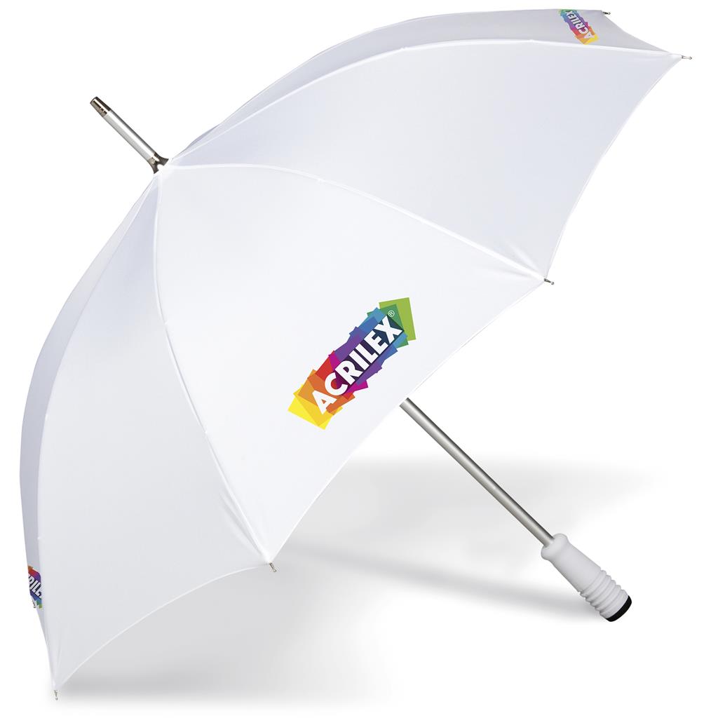 Cloudburst Auto-Open Umbrella - Solid White