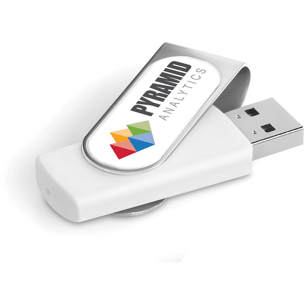 Axis Dome Flash Drive - 32GB - Solid White