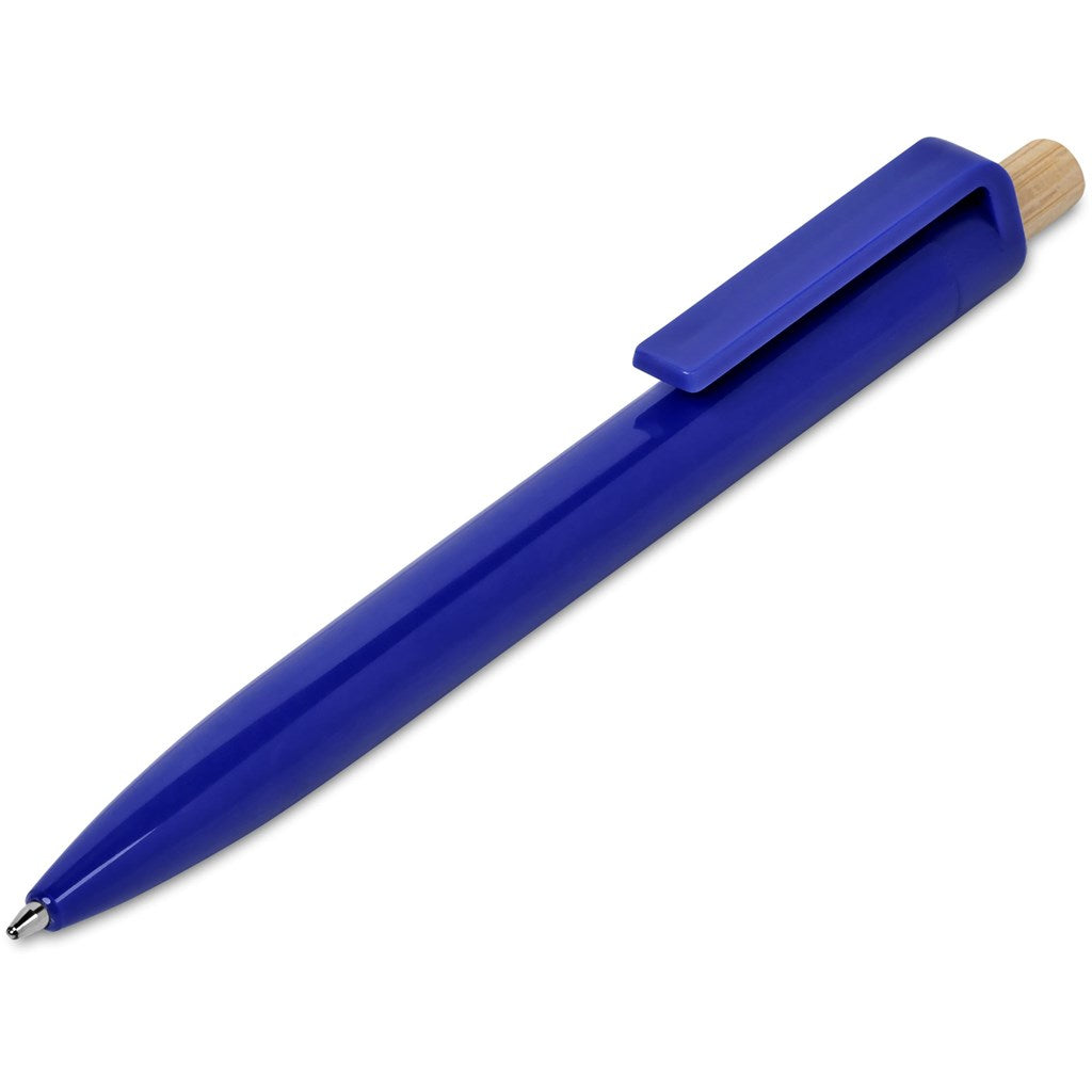 Altitude Tickit Recycled Plastic & Bamboo Ball Pen - Blue