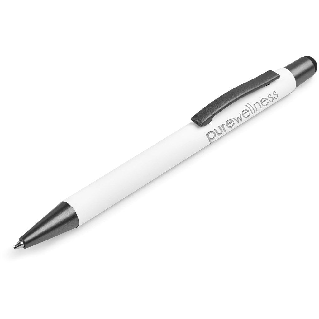 Altitude Silky Stylus Ball Pen - Solid White