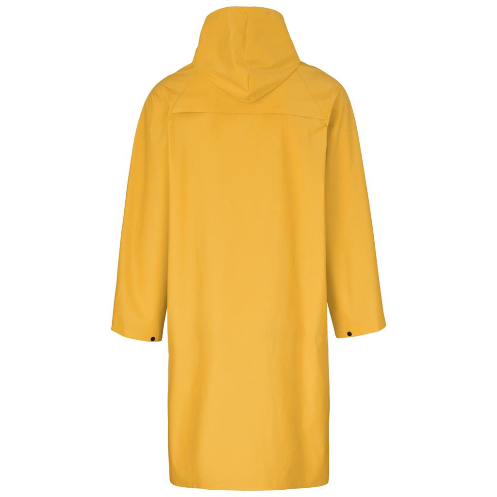 Light Duty Storm Rubberised Polyester/PVC Raincoat - Yellow