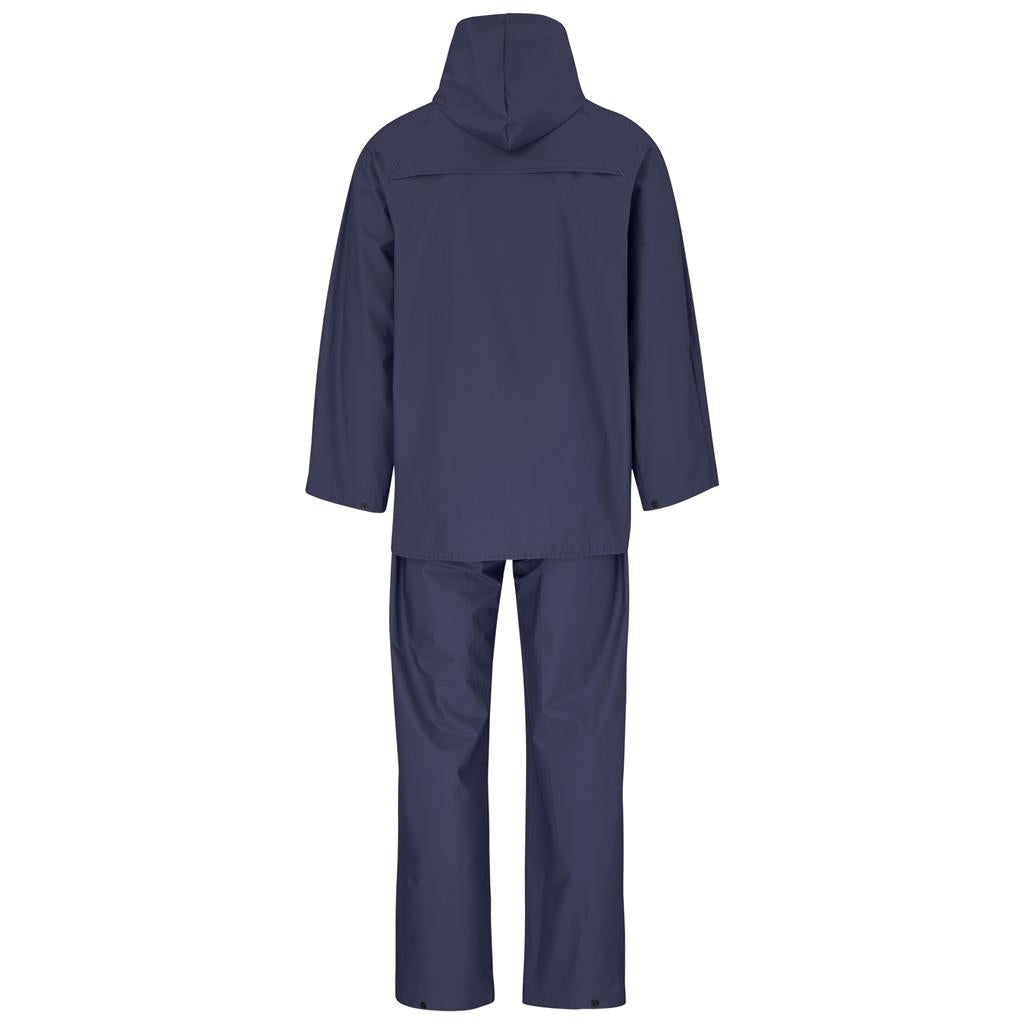 Light Hurricane Rubberised Polyester/PVC Rainsuit - Navy