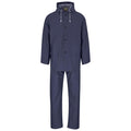 Light Hurricane Rubberised Polyester/PVC Rainsuit - Navy