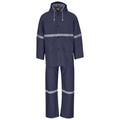 Light Duty Tornado  Hi-Viz Reflective  Rubberised Rainsuit - Navy