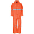 Light Duty Tornado  Hi-Viz Reflective  Rubberised Rainsuit - Orange