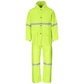 Light Duty Tornado  Hi-Viz Reflective  Rubberised Rainsuit - Yellow